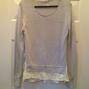 👒🌷Poof❣️lace&knit top🌷👒